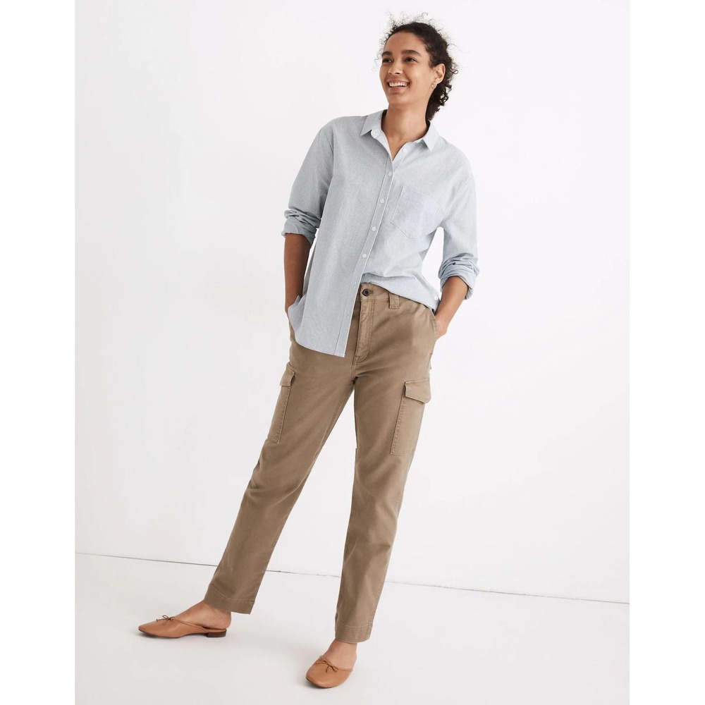 Madewell Cargo Pants Womens 32 Olive Green Straight Leg Utility Earthy Capsule